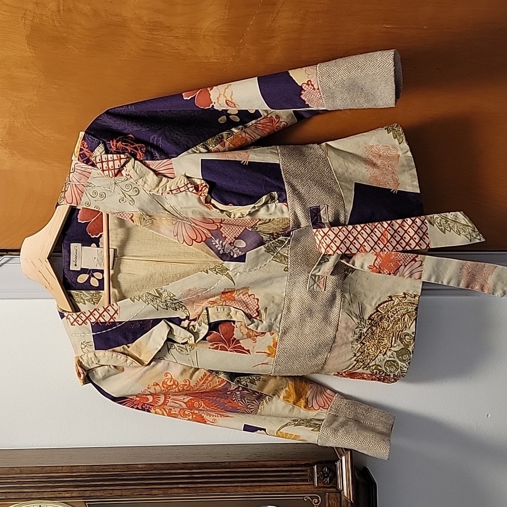 🆕 Anthropologie Elevenses  Patchwork Floral Blazer Jacket